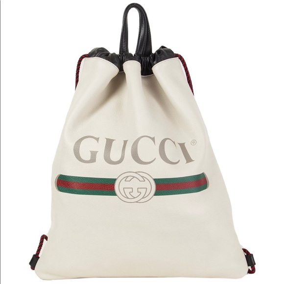 Gucci Handbags - NWT GUCCI Backpack Sack Gym bag UNISEX. SUPER CUTE & Trendy. W/ mini bag inside